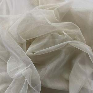 IVORY GOLD LUREX TULLE