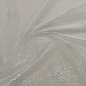 IVORY SILVER SPARKLE TULLE