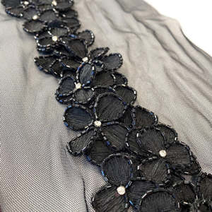 Craft: BLACK FLORAL BORDER TRIM