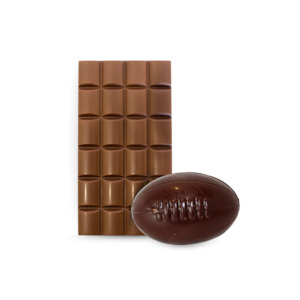 Foiled Chocolate Rugby Ball and Bar