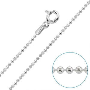.925 Sterling Silver (Genuine) Ball Chain
