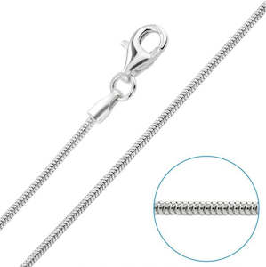 Stock Less Than 1: .925 Sterling Silver Italian Snake Chain (Genuine)
