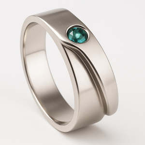 Stock Less Than 1: .925 Genuine Silver Cantilever Topaz Ring