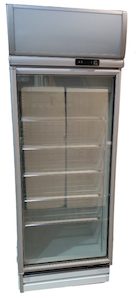 Delta Single Glass Door Vertical Freezer