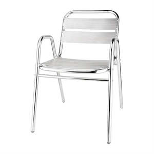 Furniture: Bolero U501 - Four Stacking Aluminium Chairs