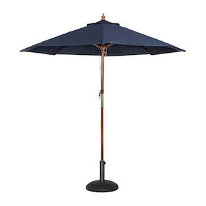 Bolero GG496 - 2.5m Navy Blue Round Pulley Umbrella