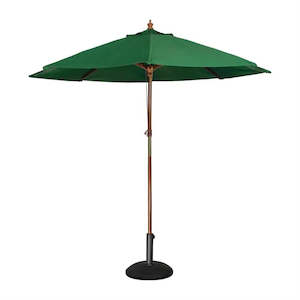 Other Furniture: Bolero CB515 - 3m Green Round Pulley Umbrella