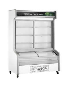 Display: Snow Village HY-1800 - Double Door with Dual Temperature Display Cabinet