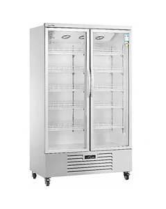 Snow Village LC-1000FX - Double Glass Door Display Fridge