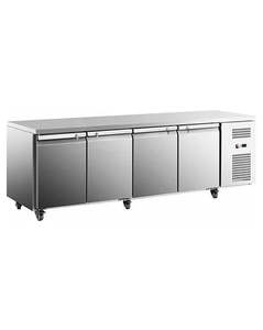 Commercial Refrigeration: Snow Village GNR2280T4 - Stainless Steel Four Door Workbench Fridge