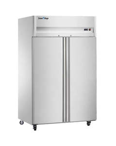 Snow Village CFD-40D2F-K - Stainless Steel Double Door Tray Freezer
