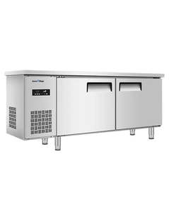 Commercial Refrigeration: Snow Village PLD-18N2 - Stainless Steel Double Door Workbench Freezer