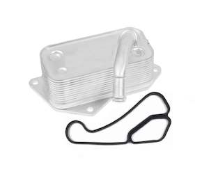 Oil Coolers: BMW E60, E61, E70, E71, E82, E83, F10, Z4 Factory Engine Oil Cooler & Gasket