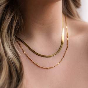 Necklaces: Filigree Chain - Gold