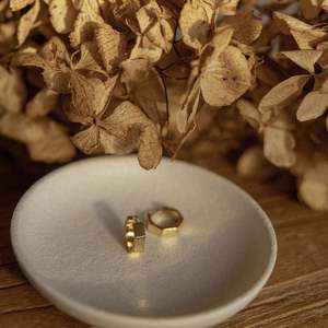 Earrings 1: Solid Whistledown Hoops - Gold