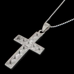 Cross Pendant Necklace: Cubic Zirconia Cross necklace