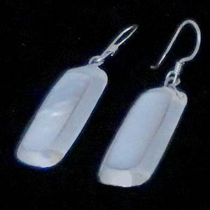 Mother Pearl Earrings Silver