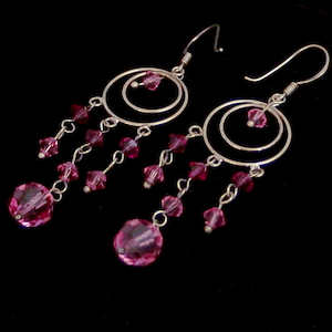 Dangle Earrings: Chandelier Earrings Sterling Silver