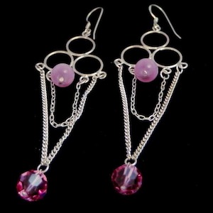 Crystal Ball Chandelier Earrings