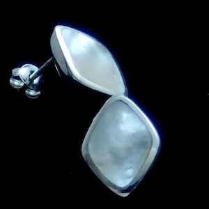 Chunky Mother Pearl Studs