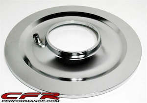 Air Cleaners: AIR CLEANER BASE FLAT 14" CHROME