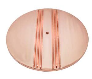 Air Cleaners: AIR CLEANER TOP 14" ROUND PARTIAL FIN COPPER