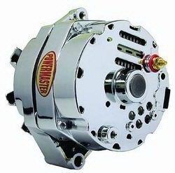 Alternators: POWERMASTER ALTERNATOR CHEV DELCO-GM STYLE 100 AMP CHROME
