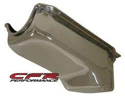 Oil Pan: OIL PAN CHEV SB 1986 ON 1 PIECE REAR MAIN RH SIDE DIPSTICK CHROME