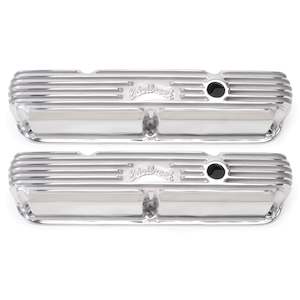 Valve Covers: EDELBROCK VALVE COVERS CLASSIC SERIES SB CHRYSLER