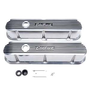 Valve Covers: EDELBROCK VALVE COVERS FORD 289-351W ELITE II POLISHED