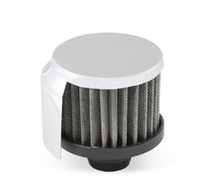 Breathers: MR GASKET BREATHER PUSH IN WITH SCREEN