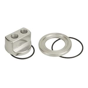 Oils Lubricants: OIL FILTER ADAPTER GM SPIN ON 3/4 X 16 WITH 1/2" NPT PORTS