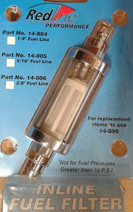 FUEL FILTER SEE THROUGH 10MM BARB