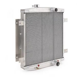 Radiators: BE COOL RADIATOR.ALLOY. FORD 1962-69 FAIRLANE / RANCHERO / FALCON / GALAXIE / CROWN VIC / TORINO / COMET / CYCLONE. LH SIDE UPPER , RH SIDE LOWER. 19" WIDE 22" HIGH. DOWN FLOW. AUTOTRANS. NATURAL FINISH.