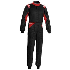 Safety: RACE SUIT SPARCO SPRINT SIZE 54 BLACK WITH RED