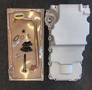 OIL PAN KIT GM LS SERIES LOW PROFILE CAST FINISH