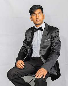 Recommended Seguno: Simon Von Men's Blazer, Black Men's Wedding Business Solid Top Men Suit XX-1058