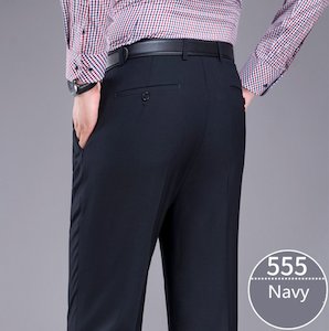Navy 555 Mens Formal Trousers