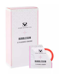 Share Satisfaction Flavoured Condoms Bubblegum 12 Pack