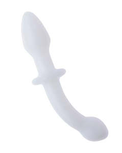 Share Satisfaction Lucent Pearl Double Ended Glass Massager