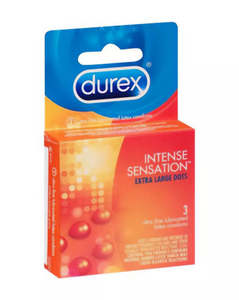 Condoms: Durex Intense Sensation 3Pk Condoms