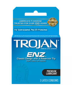 Condoms: Trojan ENZ Lubricated Condoms 3 Pack