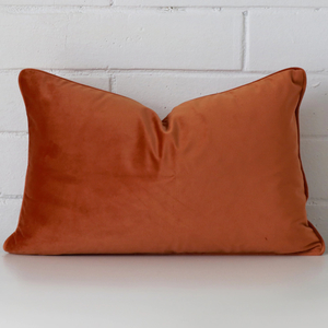 Products: Terracotta Velvet Cushion Cover - Rectangle