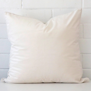 White Velvet Cushion Cover - Large