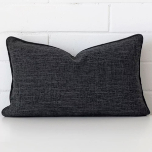 Albon Charcoal Rectangular Cushion Cover - Rectangle
