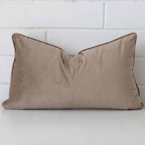 Taupe Velvet Cushion Cover - Rectangle