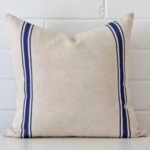 Lyla Linen Blue Striped Cushion Cover