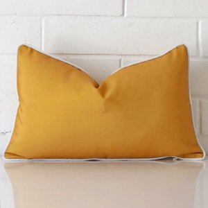 Products: Piha Waterproof Mustard Outdoor Cushion Cover - Rectangle