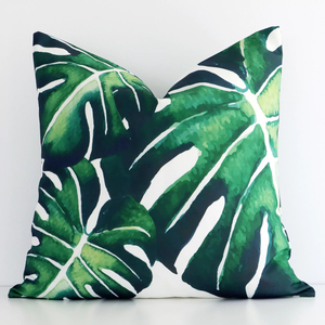 Jungle Monstera Waterproof Outdoor Cushion Cover