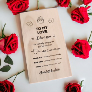 Frontpage: Forever Yours Plaque (Valentine's Day Special)